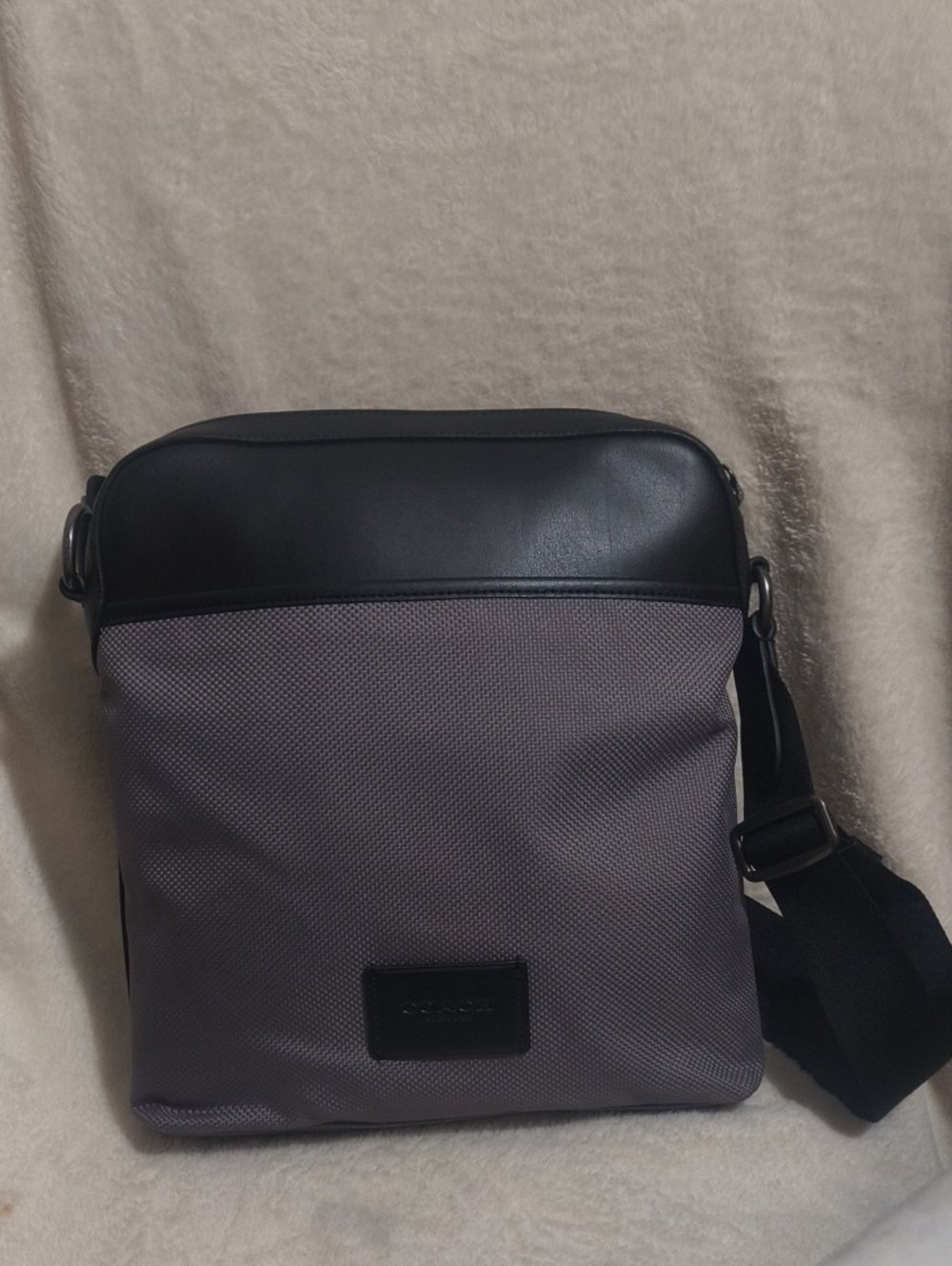 COACH Messenger Bag in Black & Gray